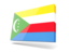 Comoros. Thin rectangular icon. Download icon.