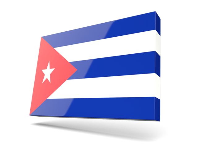 Thin rectangular icon. Download flag icon of Cuba at PNG format