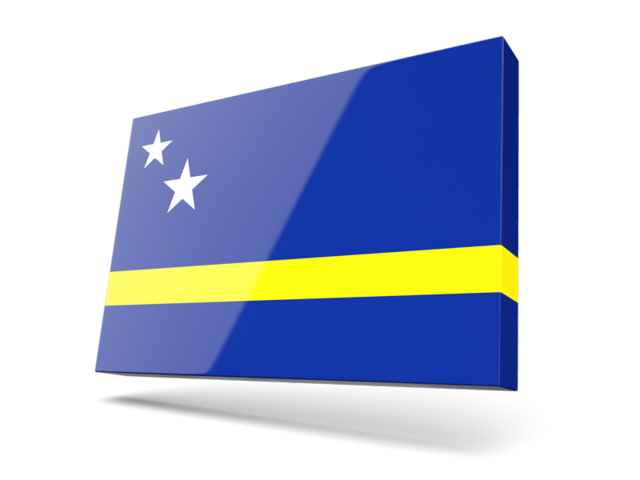 Thin rectangular icon. Download flag icon of Curacao at PNG format