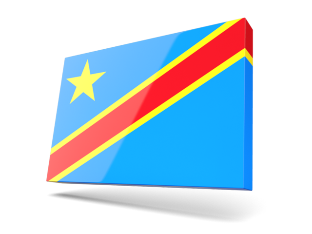 Thin rectangular icon. Download flag icon of Democratic Republic of the Congo at PNG format