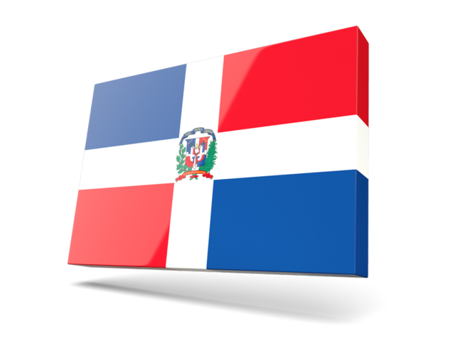 Thin rectangular icon. Download flag icon of Dominican Republic at PNG format