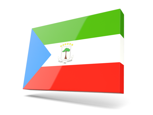 Thin rectangular icon. Download flag icon of Equatorial Guinea at PNG format