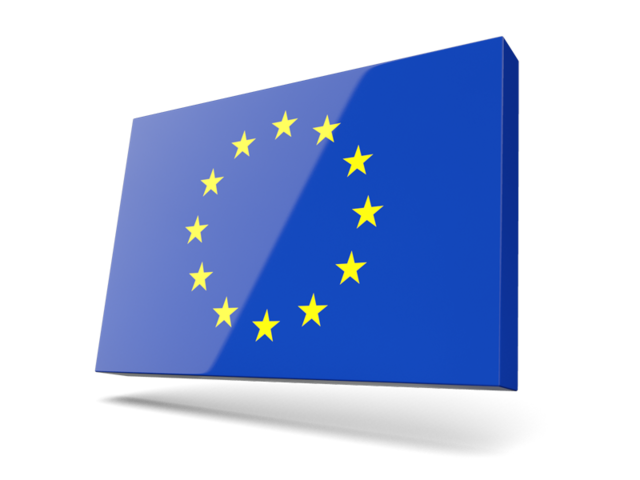 Тонкая прямоугольная иконка. Скачать флаг. Европейский союз