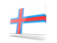 Faroe Islands. Thin rectangular icon. Download icon.
