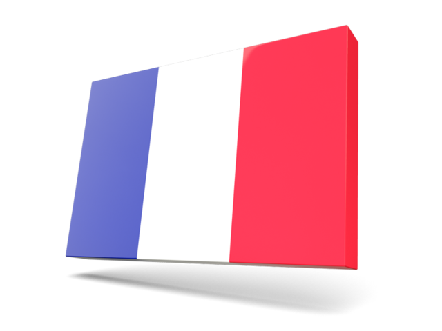 Тонкая прямоугольная иконка. Скачать флаг. Франция
