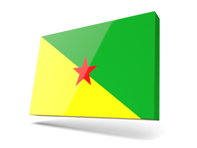 Thin rectangular icon. Download flag icon of French Guiana at PNG format