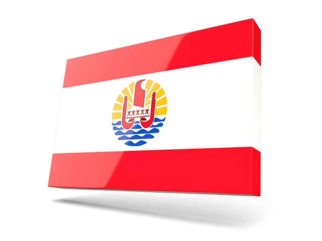 Thin rectangular icon. Download flag icon of French Polynesia at PNG format