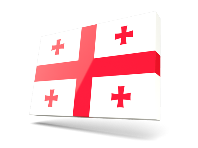Thin rectangular icon. Download flag icon of Georgia at PNG format