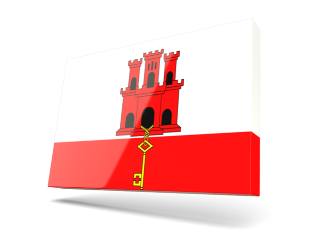 Thin rectangular icon. Download flag icon of Gibraltar at PNG format