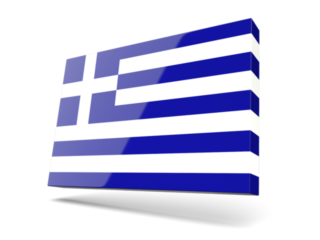 Тонкая прямоугольная иконка. Скачать флаг. Греция