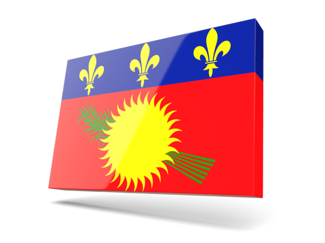 Thin rectangular icon. Download flag icon of Guadeloupe at PNG format