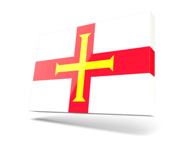 Thin rectangular icon. Download flag icon of Guernsey at PNG format