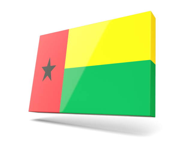 Тонкая прямоугольная иконка. Скачать флаг. Гвинея-Бисау