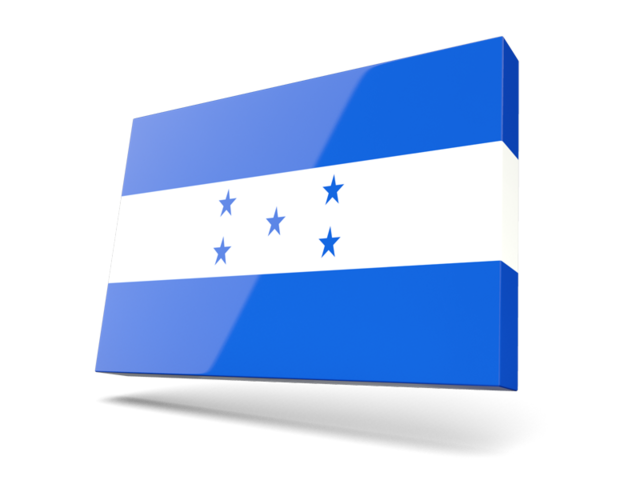 Тонкая прямоугольная иконка. Скачать флаг. Гондурас
