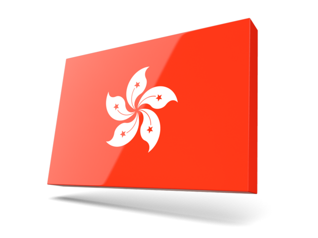 Thin rectangular icon. Download flag icon of Hong Kong at PNG format