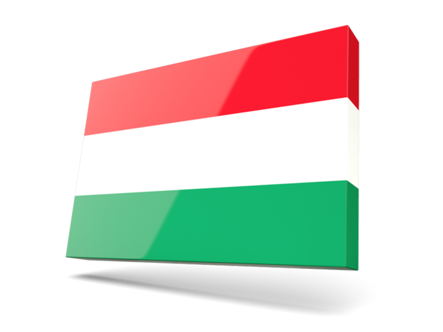 Тонкая прямоугольная иконка. Скачать флаг. Венгрия