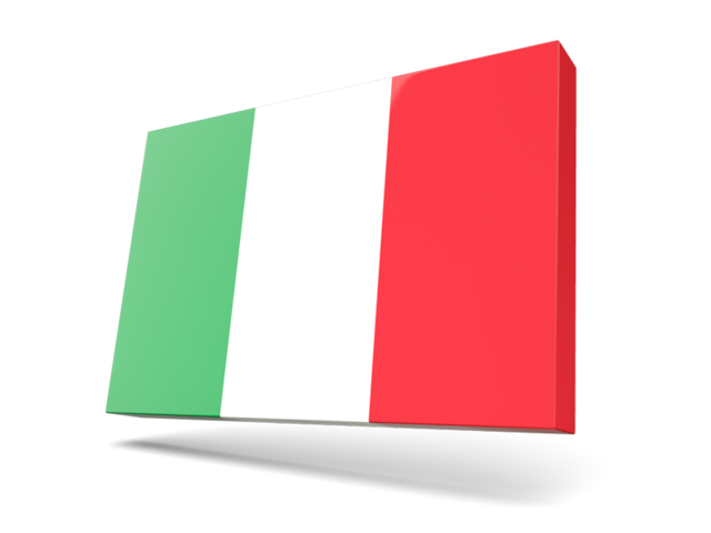 Тонкая прямоугольная иконка. Скачать флаг. Италия