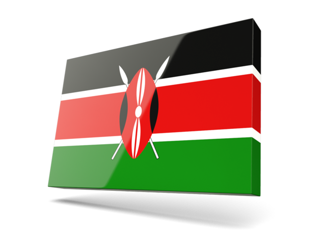 Thin rectangular icon. Download flag icon of Kenya at PNG format