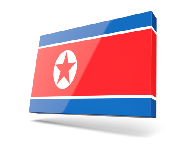 Thin rectangular icon. Download flag icon of North Korea at PNG format