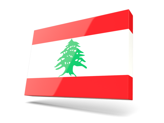 Thin rectangular icon. Download flag icon of Lebanon at PNG format