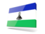 Lesotho. Thin rectangular icon. Download icon.