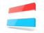 Luxembourg. Thin rectangular icon. Download icon.