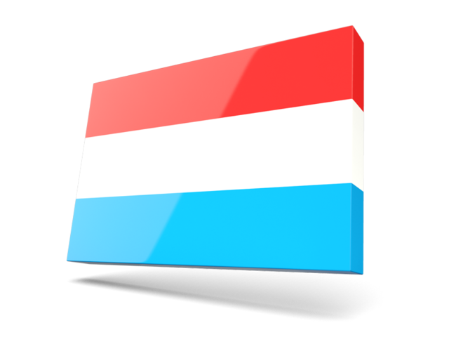 Тонкая прямоугольная иконка. Скачать флаг. Люксембург