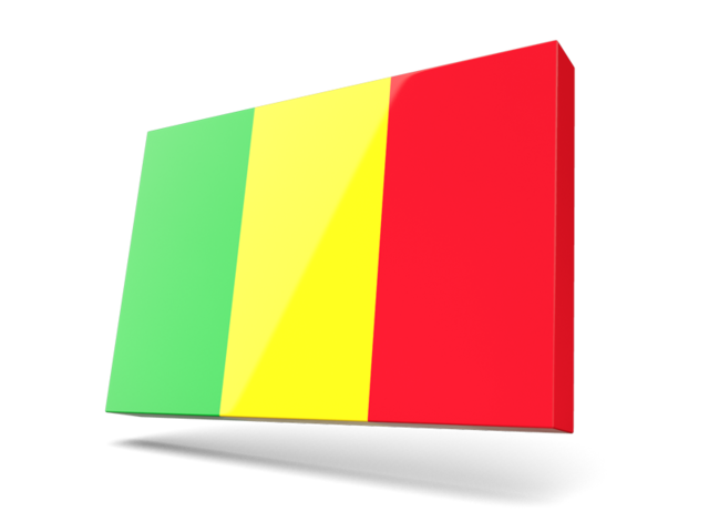 Thin rectangular icon. Download flag icon of Mali at PNG format