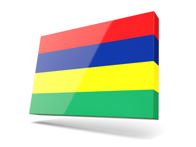 Thin rectangular icon. Download flag icon of Mauritius at PNG format