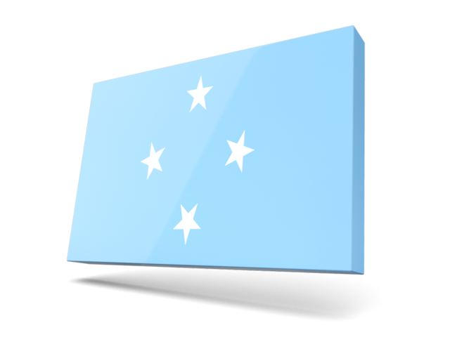 Thin rectangular icon. Download flag icon of Micronesia at PNG format