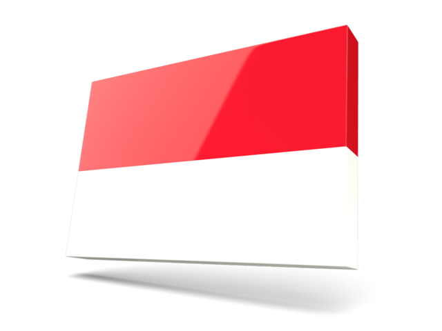 Thin rectangular icon. Download flag icon of Monaco at PNG format