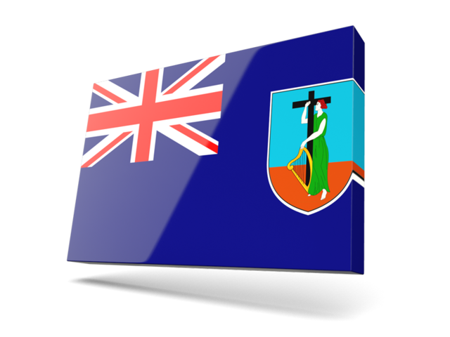 Thin rectangular icon. Download flag icon of Montserrat at PNG format
