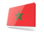 Morocco. Thin rectangular icon. Download icon.