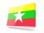 Myanmar. Thin rectangular icon. Download icon.