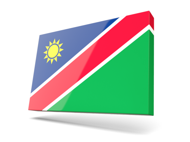 Thin rectangular icon. Download flag icon of Namibia at PNG format