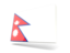 Nepal. Thin rectangular icon. Download icon.