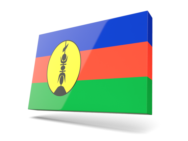 Тонкая прямоугольная иконка. Скачать флаг. Новая Каледония