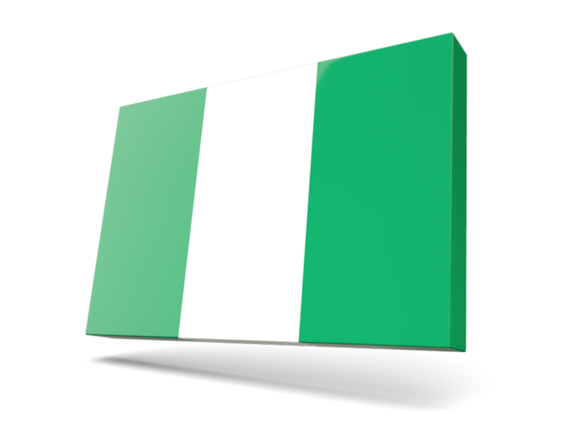 Тонкая прямоугольная иконка. Скачать флаг. Нигерия