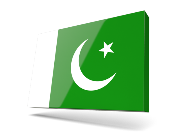 Thin rectangular icon. Download flag icon of Pakistan at PNG format
