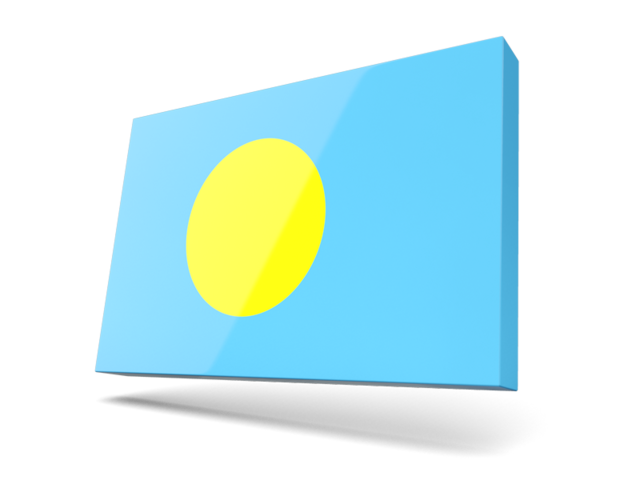 Thin rectangular icon. Download flag icon of Palau at PNG format