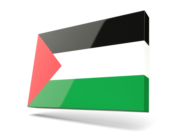 Тонкая прямоугольная иконка. Скачать флаг. Палестинские территории