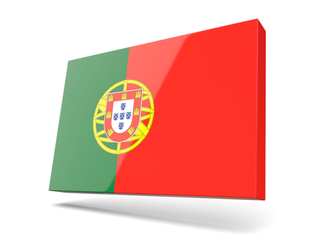 Тонкая прямоугольная иконка. Скачать флаг. Португалия
