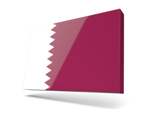 Thin rectangular icon. Download flag icon of Qatar at PNG format