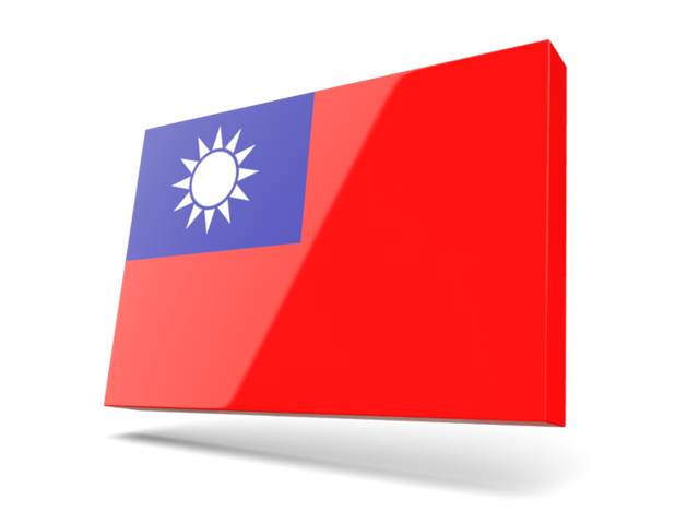 Thin rectangular icon. Download flag icon of Taiwan at PNG format