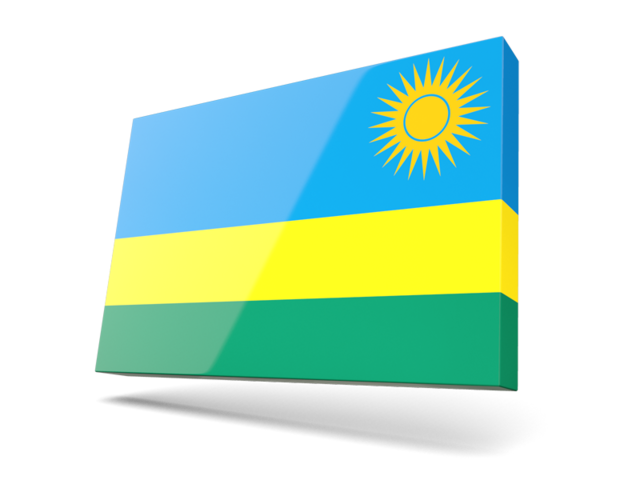 Тонкая прямоугольная иконка. Скачать флаг. Руанда