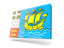 Saint Pierre and Miquelon. Thin rectangular icon. Download icon.