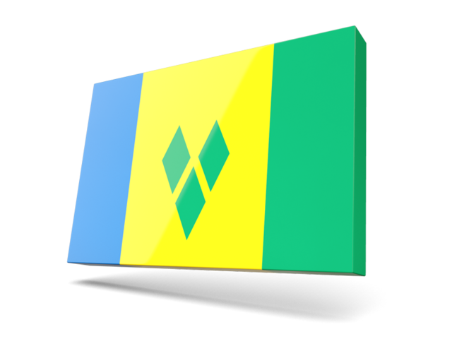 Thin rectangular icon. Download flag icon of Saint Vincent and the Grenadines at PNG format