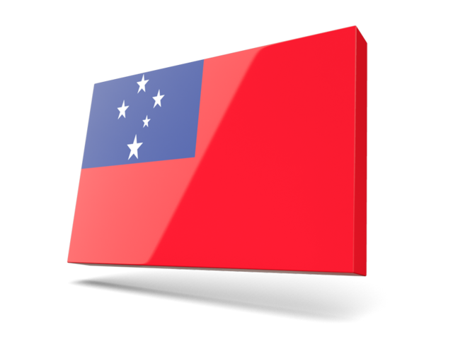 Thin rectangular icon. Download flag icon of Samoa at PNG format