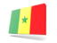 Senegal. Thin rectangular icon. Download icon.