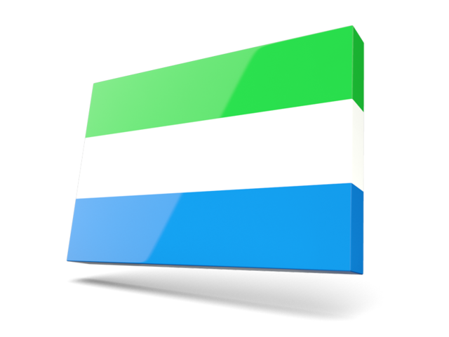 Thin rectangular icon. Download flag icon of Sierra Leone at PNG format